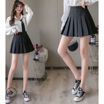 Chân Váy Xếp Ly Lưng Cao Hàn Quốc - Chân váy tennis công sở