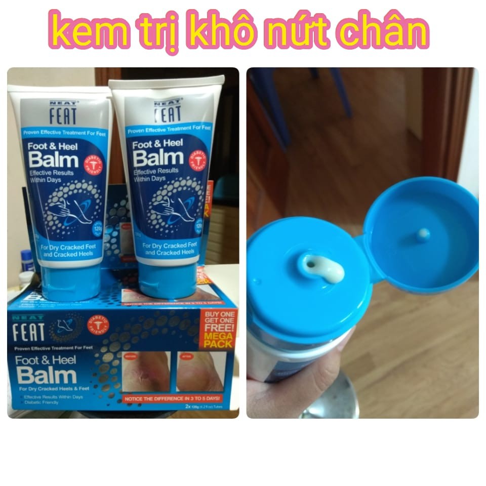 Kem chữa trị và chống nứt gót chân, bàn chân Neat Feet Heel Balm tuýp 120g của Úc