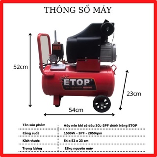 Máy nén khí mini 30 lít cơ động