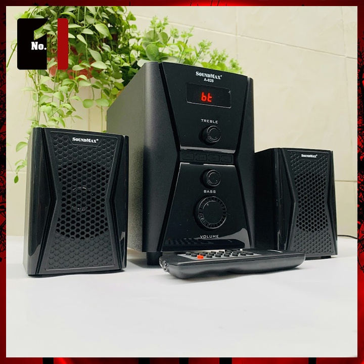 Loa Máy Tính Bluetooth Mini Để Bàn 2.1 SOUNDMAX A828 Loa Vi Tính Laptop Âm Thanh Hay Bass Lớn Có Dây