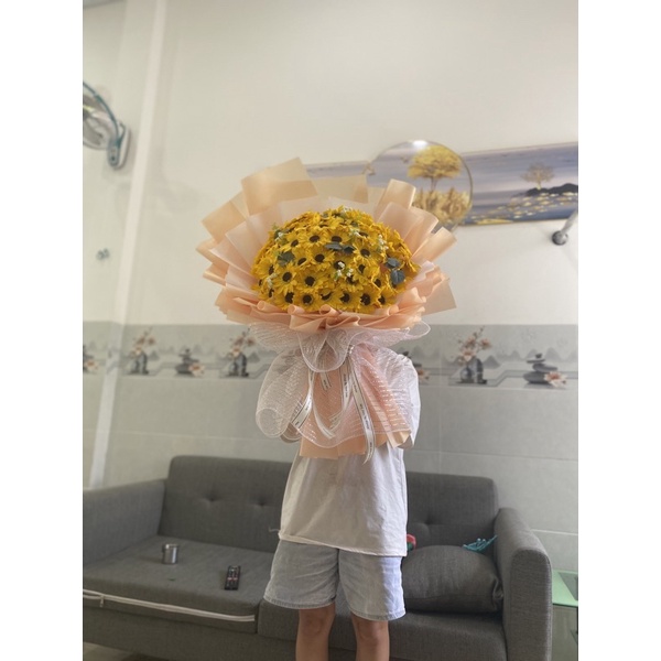 Một Bông Hoa Sáp Hướng Dương Cao Cấp Giá Rẻ, Nhận Bó Theo Yêu Cầu Cực Đẹp ( Mua Từ 5 Bông Mới Bó Ạ)