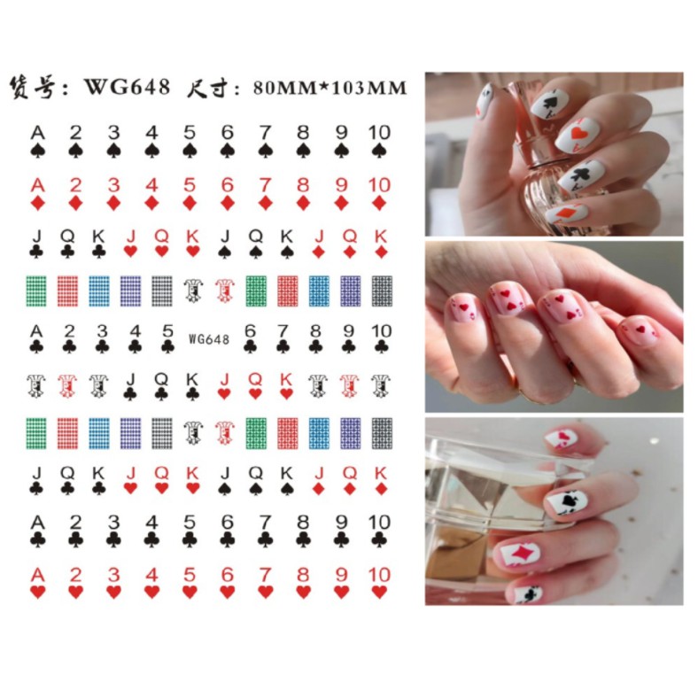 Sticker Lá Bài nhiều mẫu