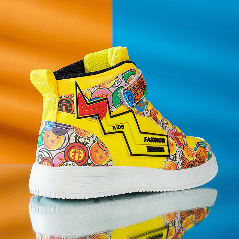 Giày Thể Thao Cổ Cao Siêu Nhẹ Thoáng Khí Thời Trang Cho Bé