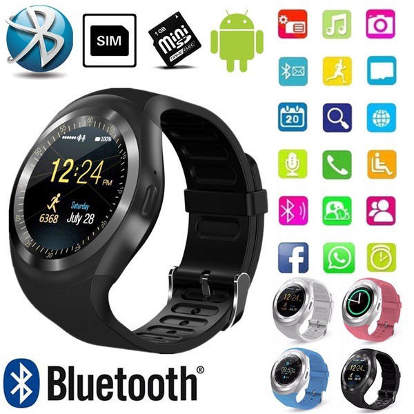 Đồng hồ thông minh Y1 smart watch smartwatch kết nối bluetooth đo nhịp tim định vị trẻ em nghe gọi camera gps