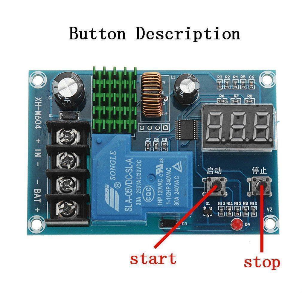 Mạch Điều Khiển Sạc AcQuy tự ngắt XH-M604 hay HW-633