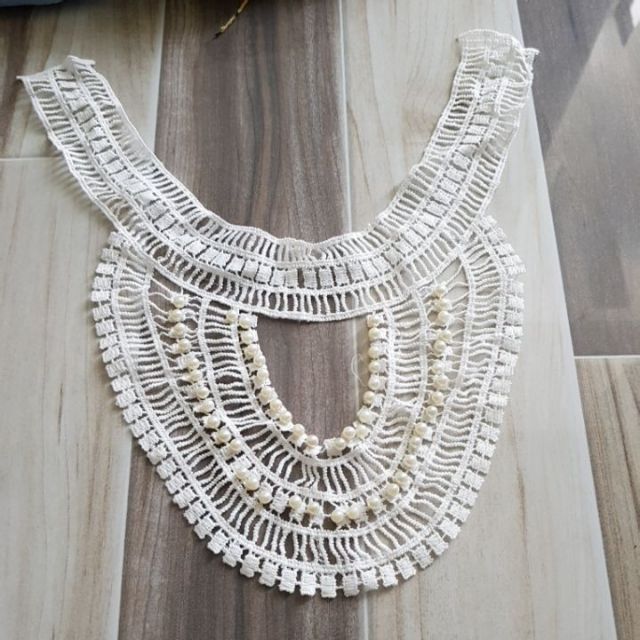 Ren phối cổ áo đầm mẫu 12