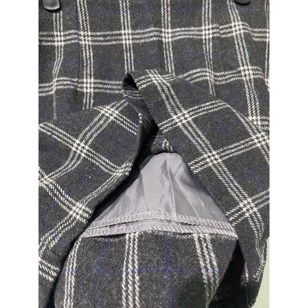 Chân váy chữ a sọc caro