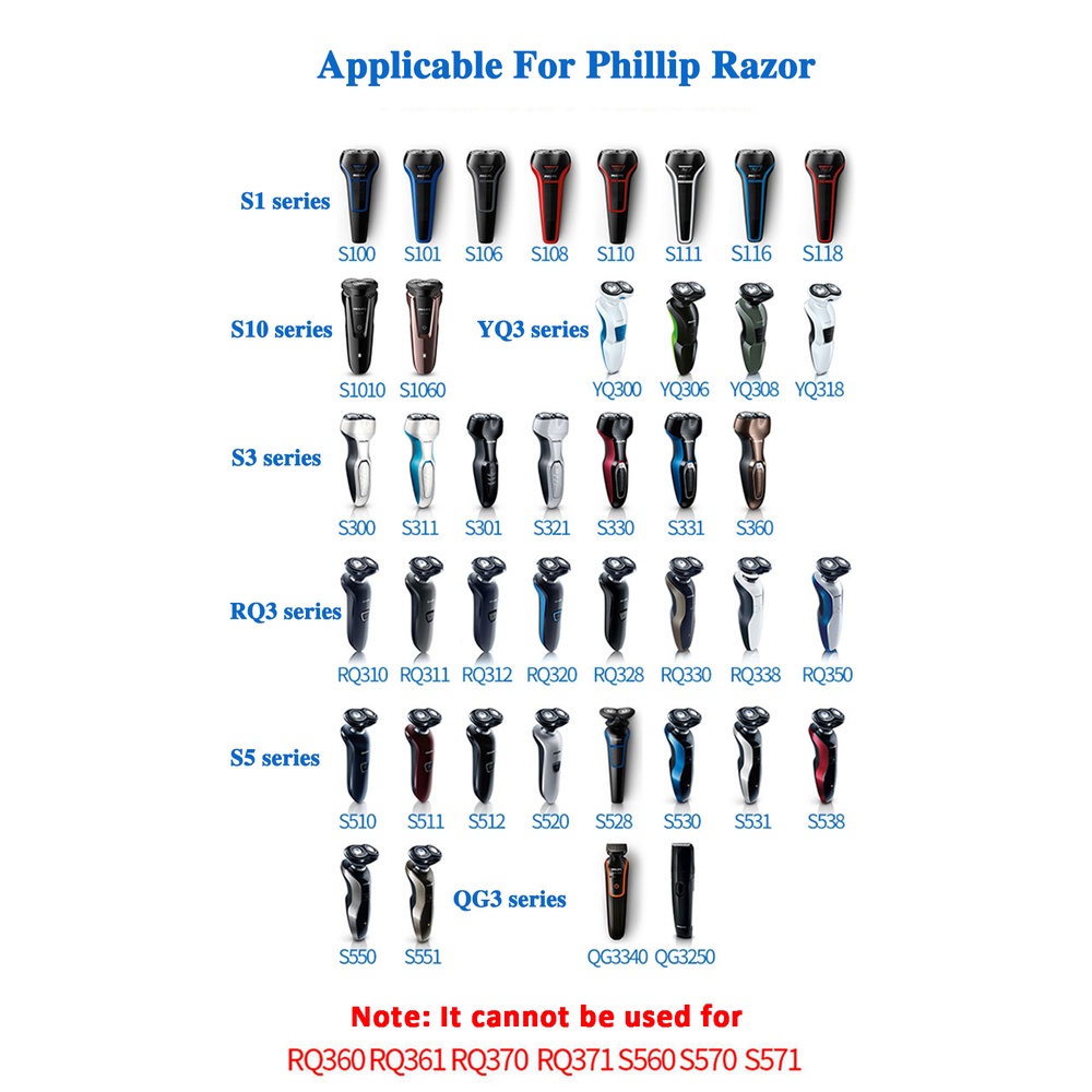 Bộ Sạc A00390 AC Dây AC 4.3V Cho Máy Cạo Râu PHILIPS Norelco OneBlade QP2520 QP2521 QP2523