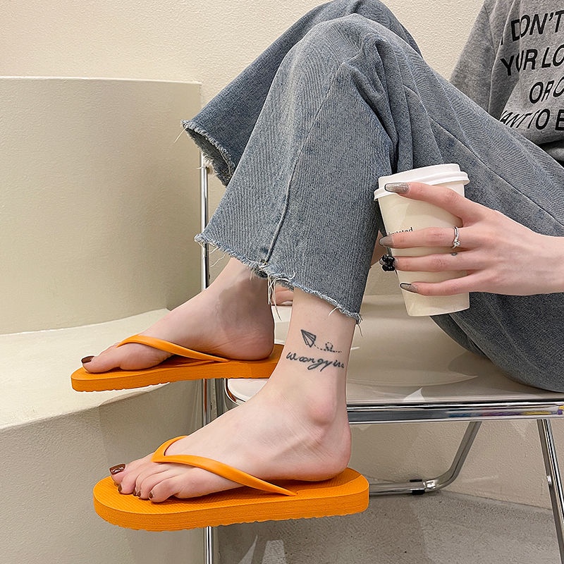 Dép Xỏ Ngón Đế Dày Chống Trượt Thời Trang Đi Biển Mùa Hè Cho Cặp Đôi