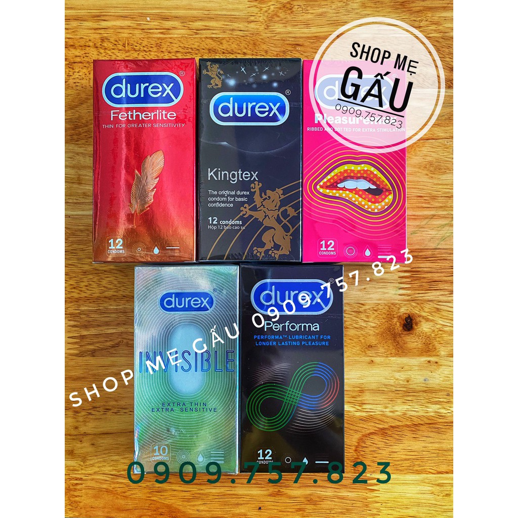 Combo 10 hộp durex 12 cái