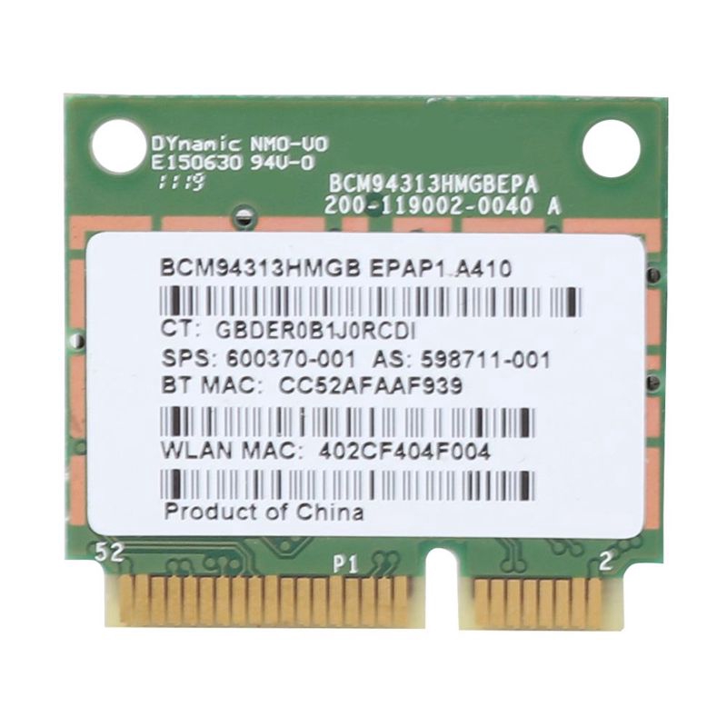 Card Hp Cho Laptop Broadcom Bcm94313Hmgb 600370-001 Wifi Bt3.0 Mini Pcie Card Hp Laptop Am | BigBuy360 - bigbuy360.vn