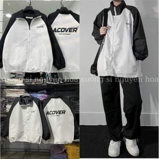Áo khoác bomber gió 2 lớp acover dáng rộng unisex nam nữ phong cách hàn quốc xưởng sỉ nguyễn hoa