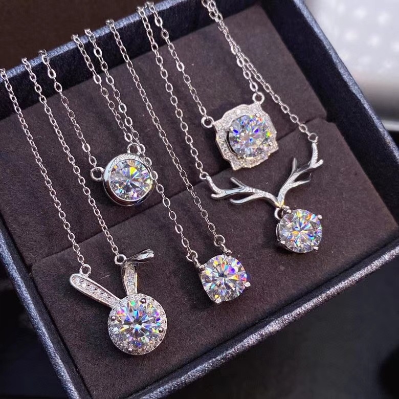 Vòng cổ Mặt Hình Thỏ Moissanite XINGX HW-JHS2-P Nhập Khẩu Mỹ Cho Nữ