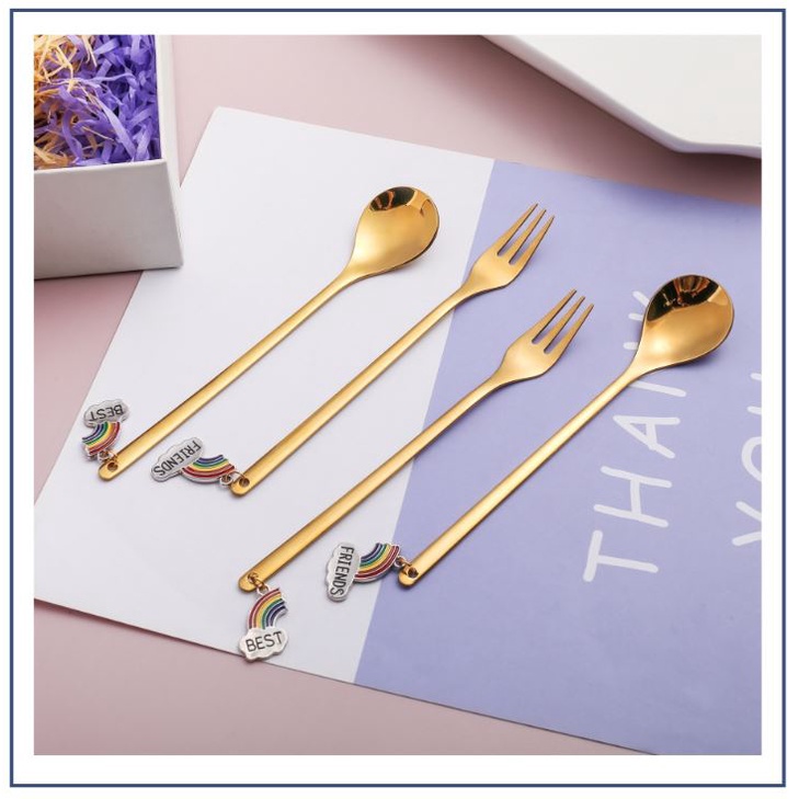 Bộ Muỗng Dĩa BEST FRIENDS siêu đáng yêu Z12