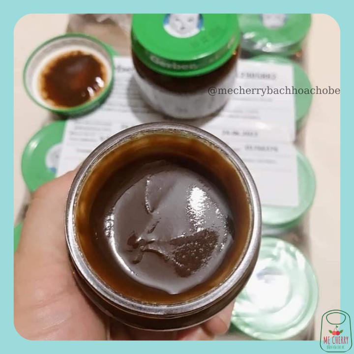 Mận đen nghiền Gerber Nga 80gr cho bé từ 4 tháng chống táo bón khi ăn dặm