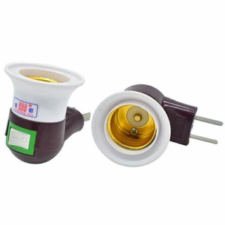 Đui bóng đèn có công tắc e27