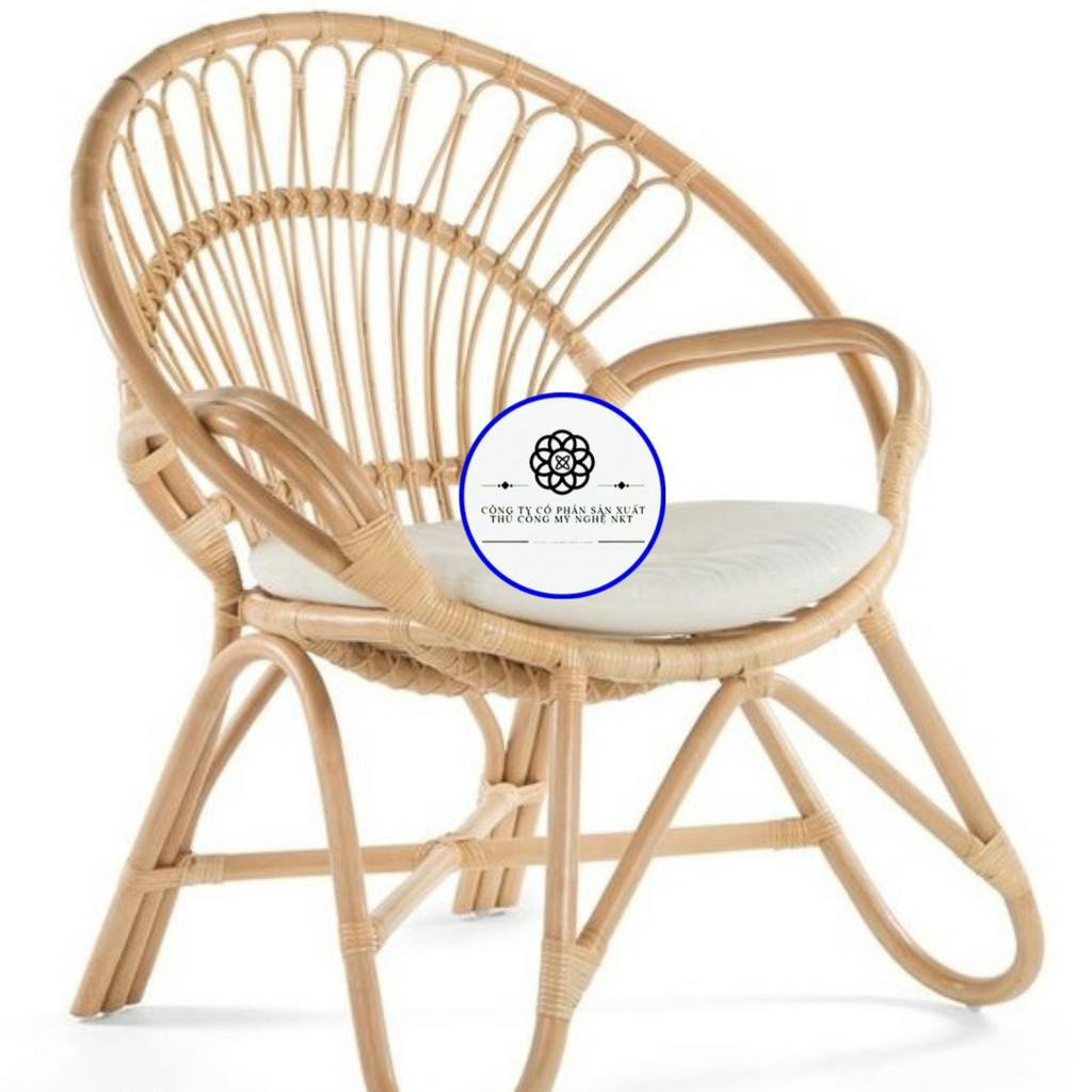 Ghế mây thư giãn cao cấp, cách điệu cánh quạt, dùng trang trí quán cafe, nhà hàng, phòng khách, ban công