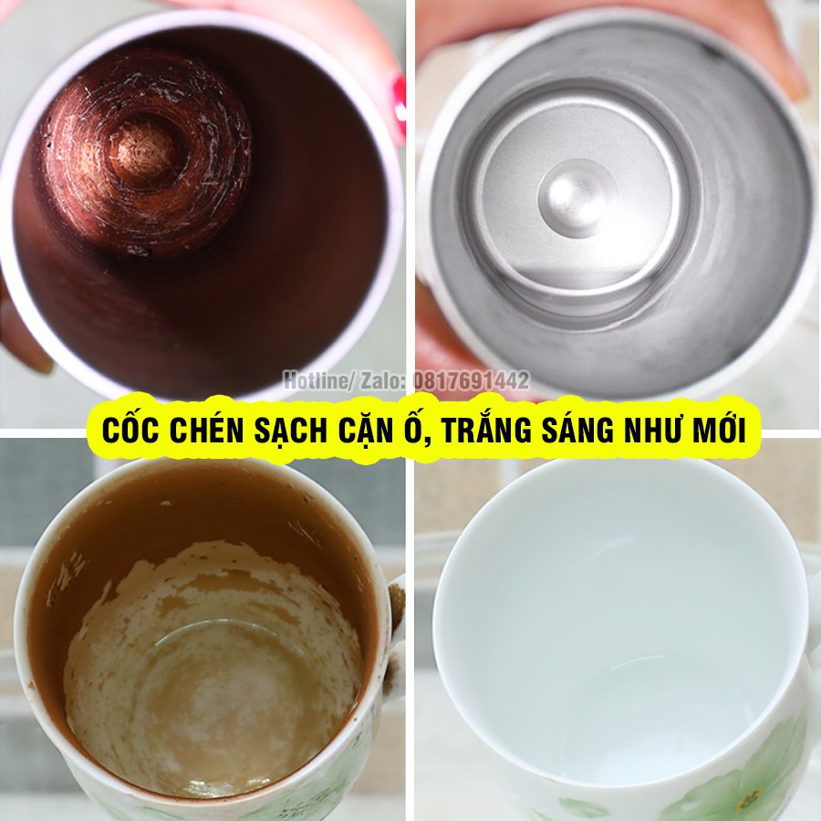 (SIÊU MẠNH) 1 Gói 15g Bột Tẩy Rửa Cốc Chén Ố Vàng, Sỉn Màu Lâu Ngày