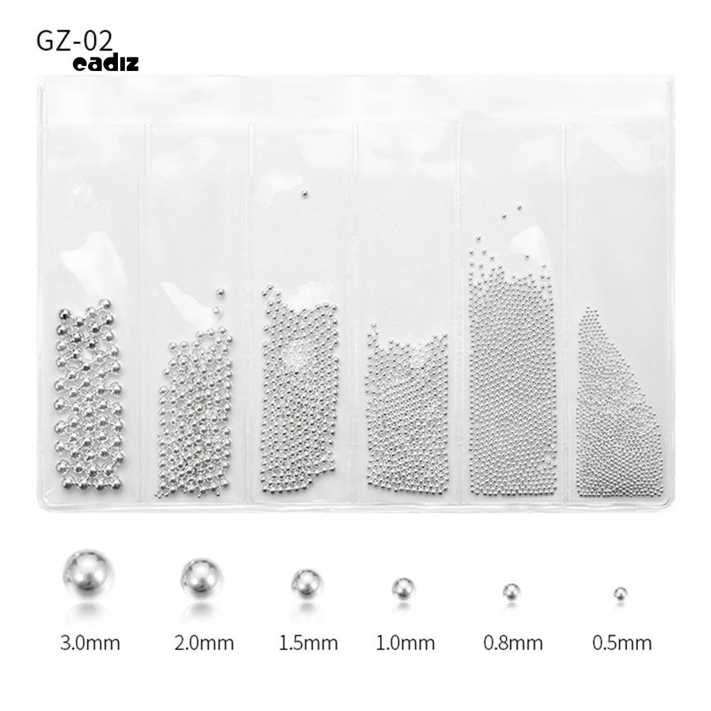 [Hàng mới về] Túi bóng kim loại 3D đính trang trí móng tay bắt mắt 0.5 - 3.0mm