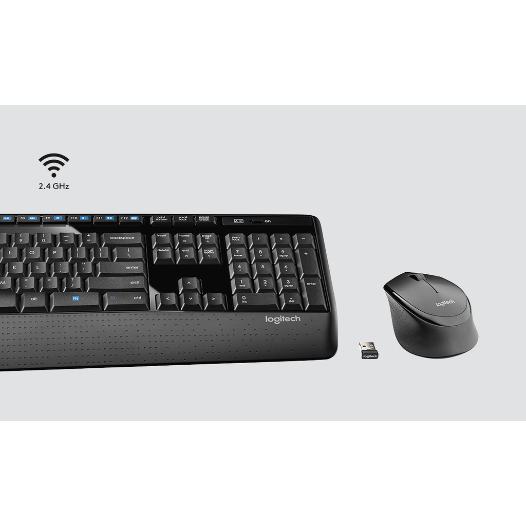 [Mã ELHAMS5 giảm 6% đơn 300K] Bộ Bàn Phím Không Dây Logitech MK345 Comfort - Hàng Chính Hãng Bảo Hành 1 Năm