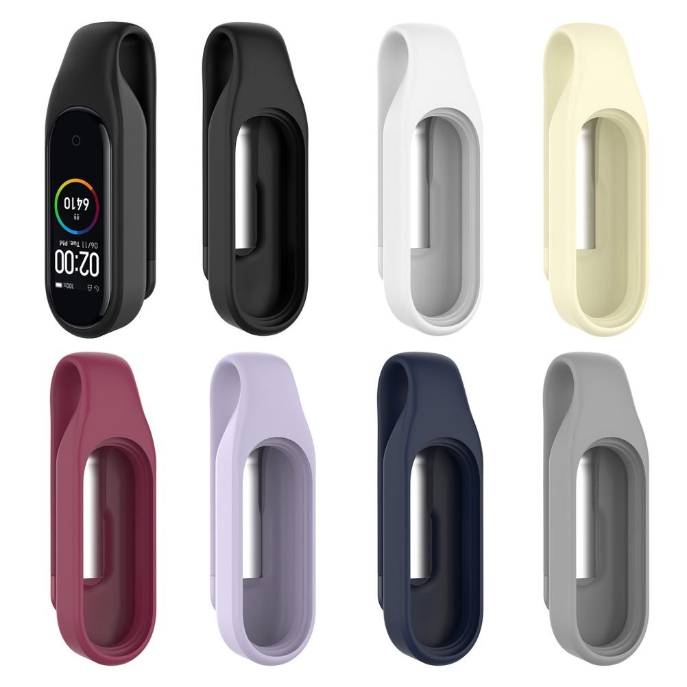 Replacement Clip Holder Soft Waterproof Bracelet Protective Band Cover Case Compatible for Mi Band 6