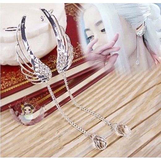 Bông tai kute hình quạt trang sức cổ điển