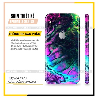 Miếng Dán Skin IPhone X/XS/XR/XS Max Nghệ Thuật Acrylic |SK_IPNT36| Film Chính Hãng, Khuôn Cắt CNC, Dán Kín Lưng Viền