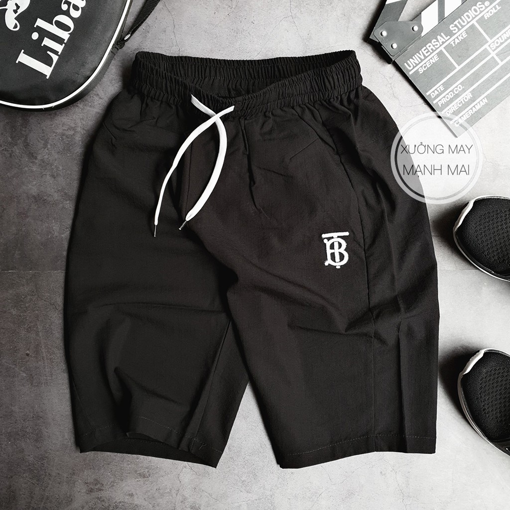 Quần ngố nam logo thêu thời trang phong cách trẻ trung năng động T13 | BigBuy360 - bigbuy360.vn