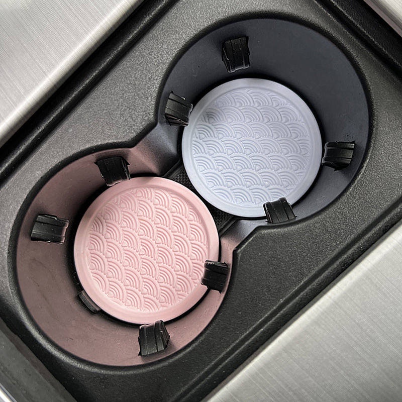 Car Water Cup Mat Car Non-Slip Mat Storage Pad Interior Simple Universal Decoration Storage Slots Diatomite Hydrophilic Pad Auto department store supplies