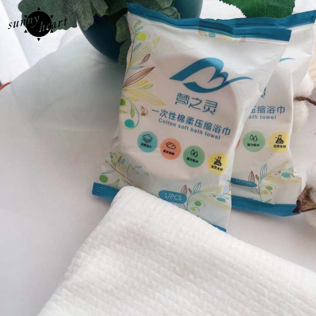 Khăn Nén Chất Liệu Cotton Màu Sắc Trắng Thân Thiện Với Môi Trường