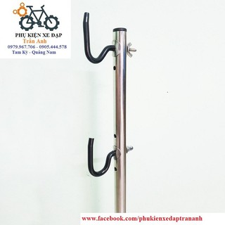 Chân chống xe đạp dựng bên Inox