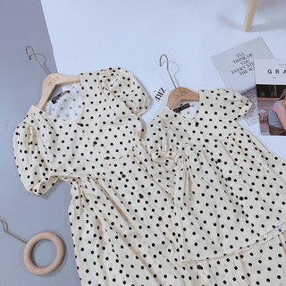 Váy đôi chấm bi dành cho mẹ và bé
