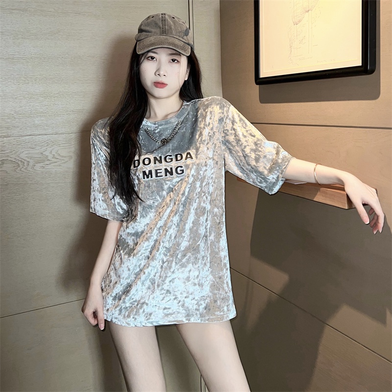 Áo Thun Nữ Ngắn Tay In Chữ Thời Trang