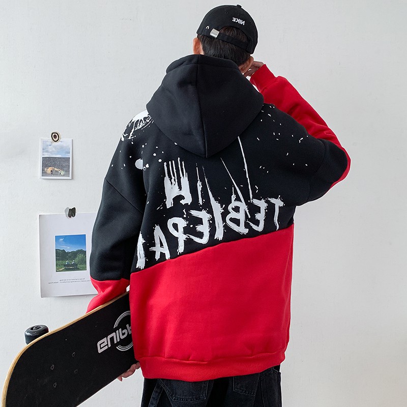 Áo khoác nỉ Hoodie KN22 trần bông cao cấp phối 2 màu, form unisex cho nam và nữ trẻ trung | BigBuy360 - bigbuy360.vn