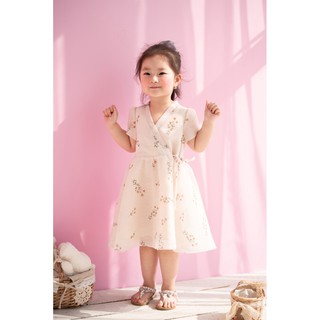 Váy cho bé gái babydoll tơ sống hoa nhí be_EBD031BE_Chun Chin