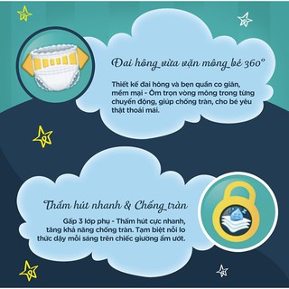 Tã Quần Pampers Ngủ Ngon Size L30/XL26/XXL22