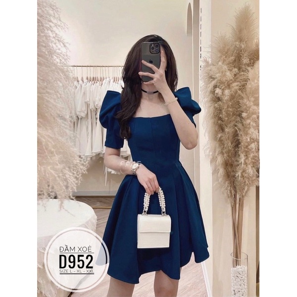 BIGSIZE NHUNG LÊ Đầm xoè D952