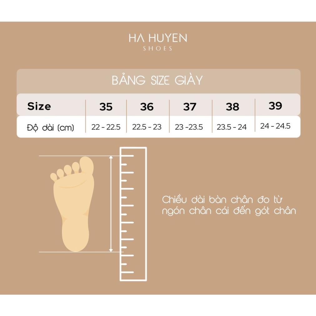 Giày cao gót lụa nữ Hà Huyền Shoes mũi nhọn đính đá chéo ngọc trai gót cong 5 phân - CG438 li