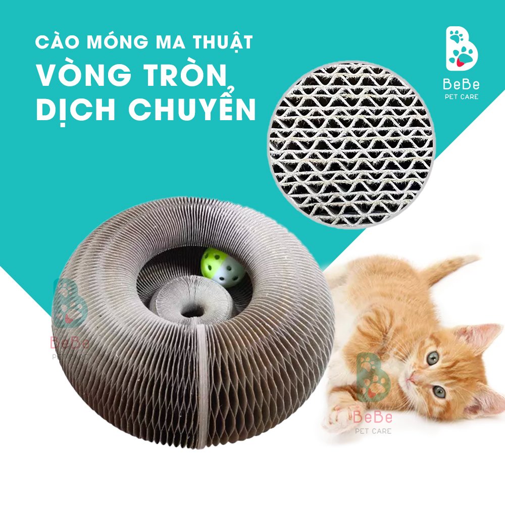 [Siêu Quậy - Kèm Bóng] Vòng Cào Móng Ma Thuật - Đồ Chơi Cho Các Boss Mèo