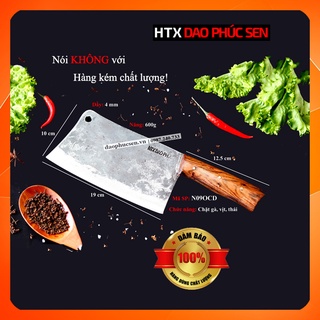 Dao Chặt Gà HTX DAO PHÚC SEN N09OCD Mới Cán Ốp Cẩm Chốt Đồng 20cm