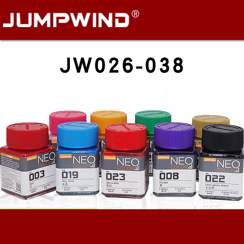 Sơn gốc dầu màu cơ bản neo color jumpwind jw025-jw038 - sơn mô hình - ảnh sản phẩm 1