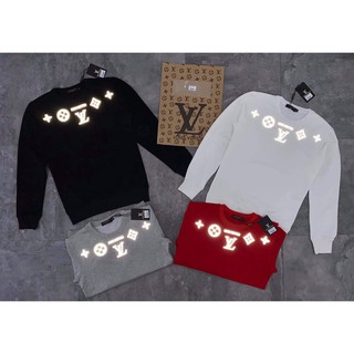 SALE- Áo nỉ nam -áo thu đông nam -logo LV phản quang quanh cổ áo - hàng hot 2020 - HOT HIT