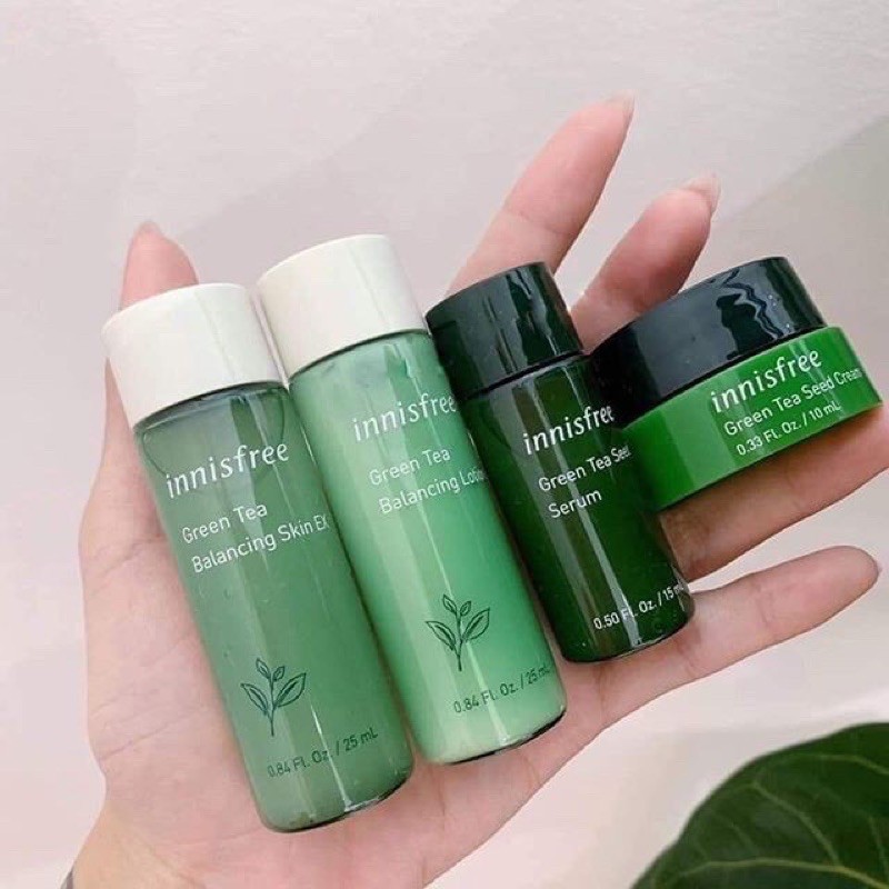 Kit Dưỡng Da Mini Trà Xanh Innisfree Green Tea Special Kit EX