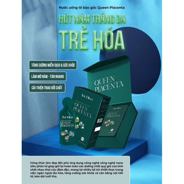 Nước uống nhau thai cừu collagen QUEEN PLACENTA The High