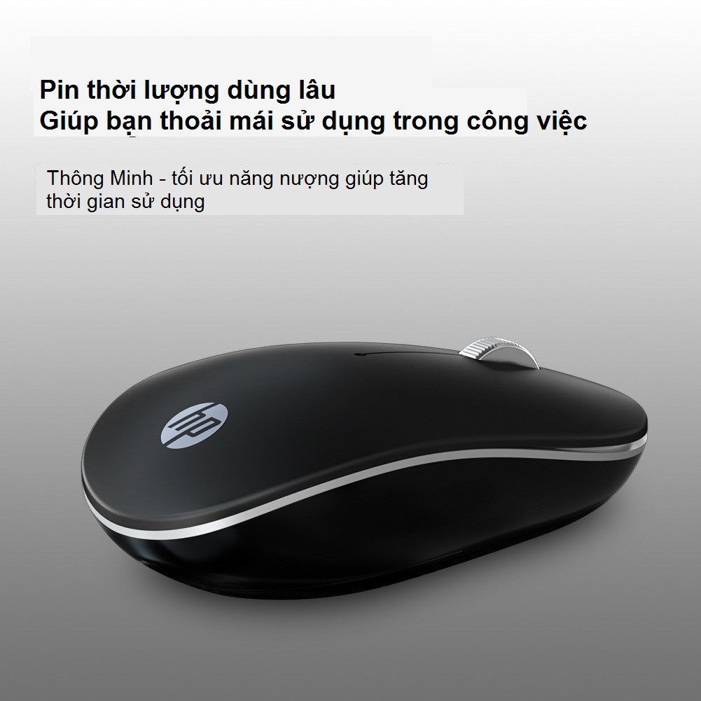 Chuột máy tính không dây chính hãng HP S1500 dùng pin tiện lợi