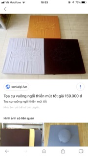 Toạ Cụ Ngồi Thiền và Đọc Kinh