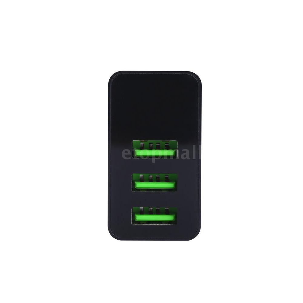 Cốc Sạc Nhanh 3 Cổng Usb