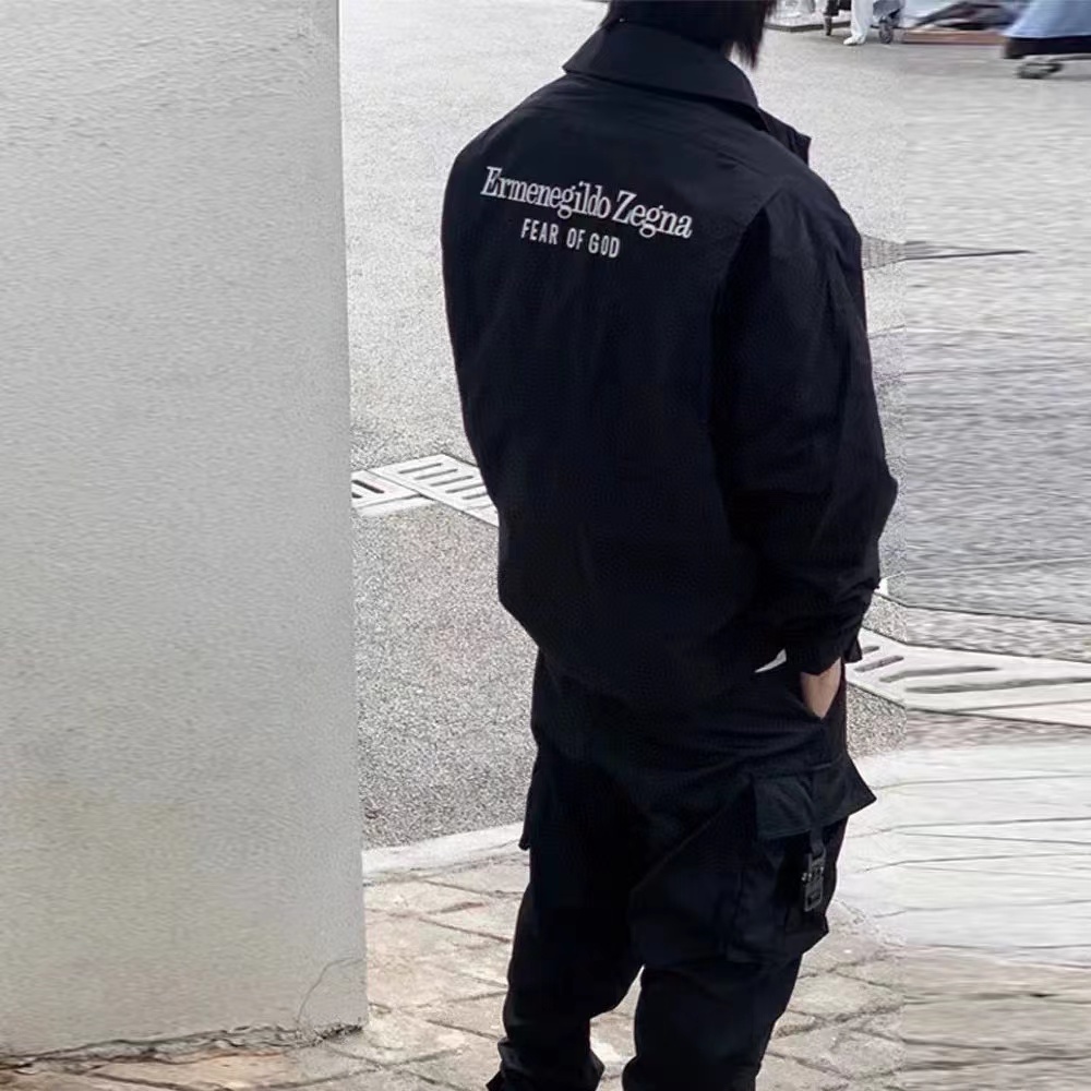 FOG FEAR OF GOD  Edition Nylon Coach Jacket Lapel Workwear