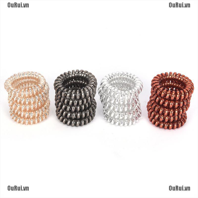 Set 1 / 5 Dây Buộc Tóc Cao Su Bện Dây Điện Thoại