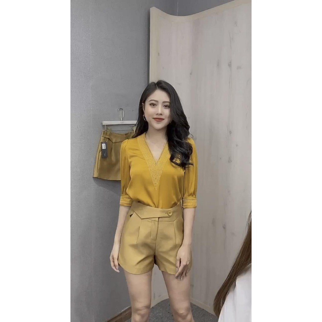 Áo lụa satin thời trang, áo nữ công sở cao cấp - A29